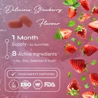 Known Hair, Skin & Nails Vitamin Gummies Strawberry